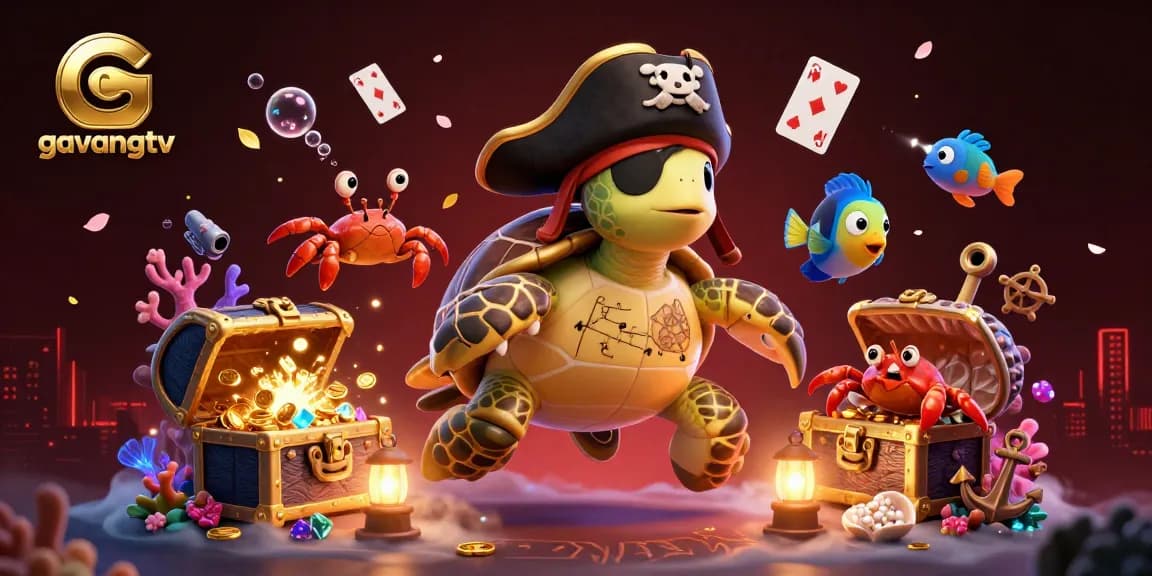 Engage with gavangtv and discover treasures with our vibrant 3D casino illustration!