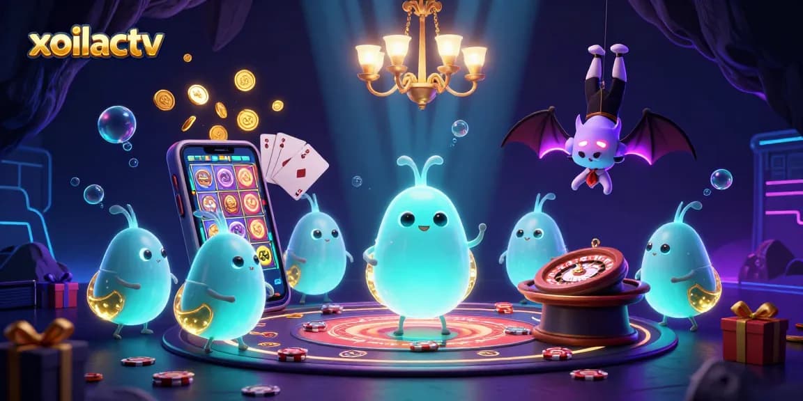 Experience the thrill of xoilactv casino gaming with glowworms lighting up a vibrant cave