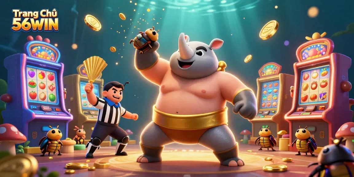 Experience exciting gameplay at Trang Chủ 56WIN with vibrant slot machines and a dynamic atmosphere.