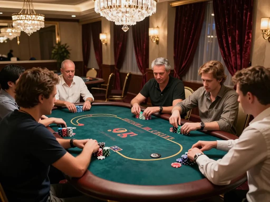 Players enjoying a strategic poker game at xx88, showcasing high-stakes competition.