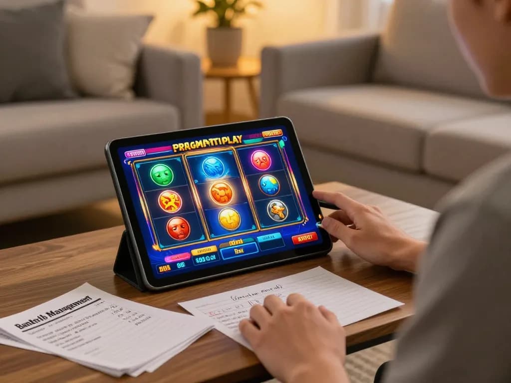 Engage with Pragmati Play slots in a cozy home gaming setup.