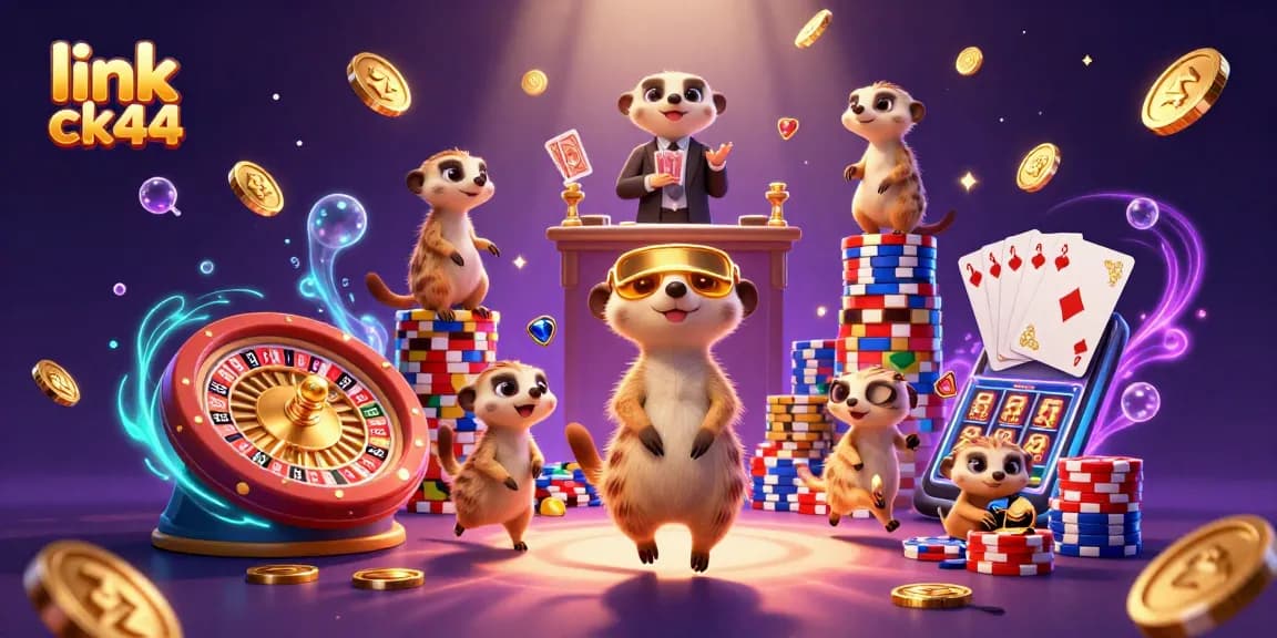 Experience exciting gameplay at link ck44 while meerkats manage their lively casino operation.