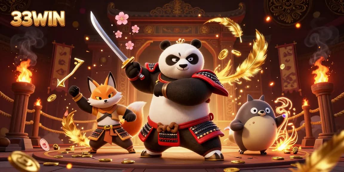 Bet big at 33WIN with thrilling samurai panda, ninja fox, and magical spirit gaming.