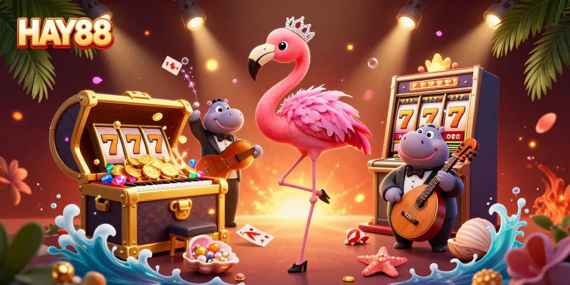 Experience HAY88's vibrant casino energy with dynamic characters amidst rich game elements.
