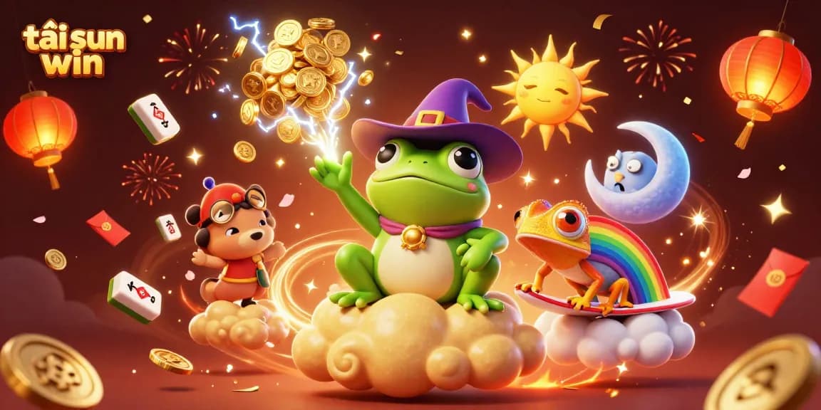 Play and win big with tải sun win in this vibrant casino-themed 3D illustration.