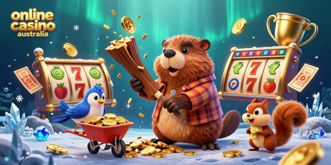Experience winning moments at this vibrant online casino Australia scene full of gold and excitement.