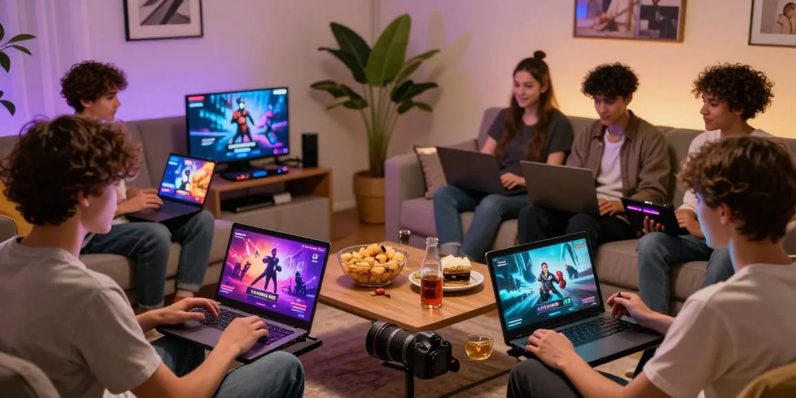 Young adults enjoying an adult game in a cozy living room, highlighting interactive gaming experience.