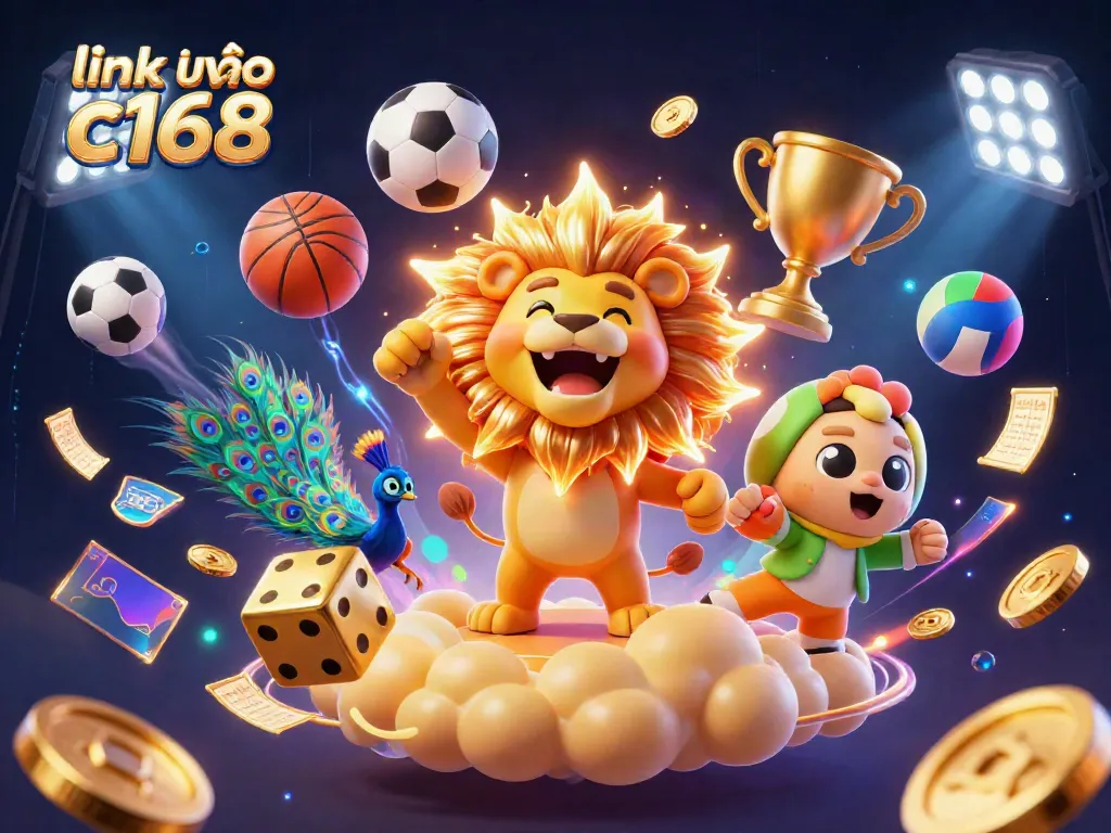 Experience excitement with link vào c168 as the cartoon sun lion roars in cosmic casino action.